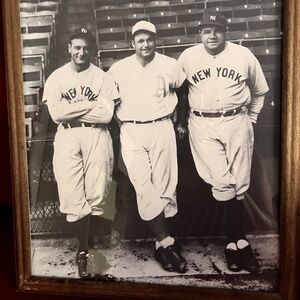 Photograph of Gehrig, Foxx & Ruth